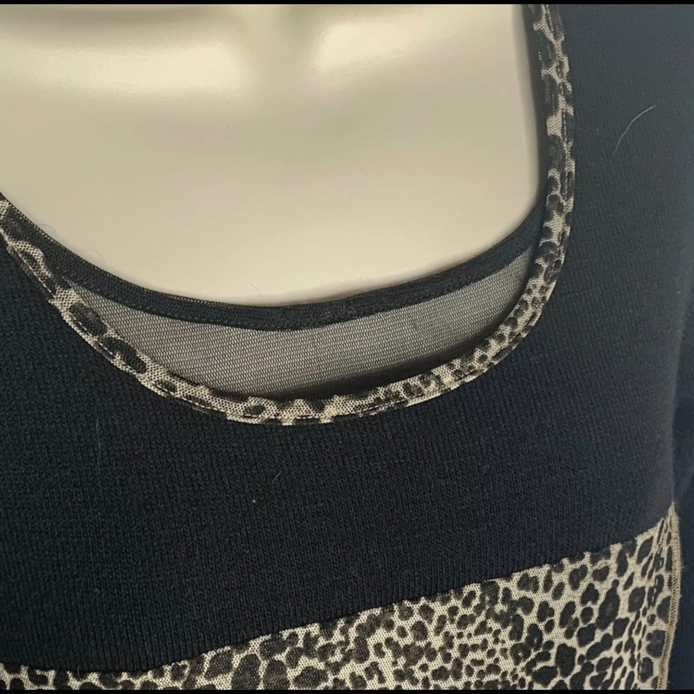 4/$35 Jane & John Top Layered sheer Animal Print - Picture 6 of 8